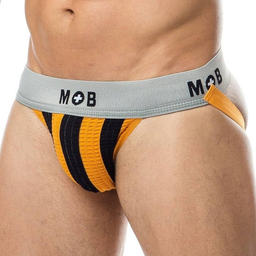 Jockstrap Mob Classic Black-Orange - MOB Eroticwear - JockStrap