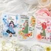 4-Sheet Butterfly & Flower PET Decorative Stickers, Vibrant Designs for Journal Embellishment & Hand Account