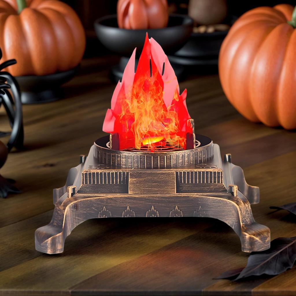 Fire Lamp Electric Realistic Fire Decorations Halloween Lights For Kids Bedrooms Outdoors Lawn Holiday Night Indoor Thanksgiving