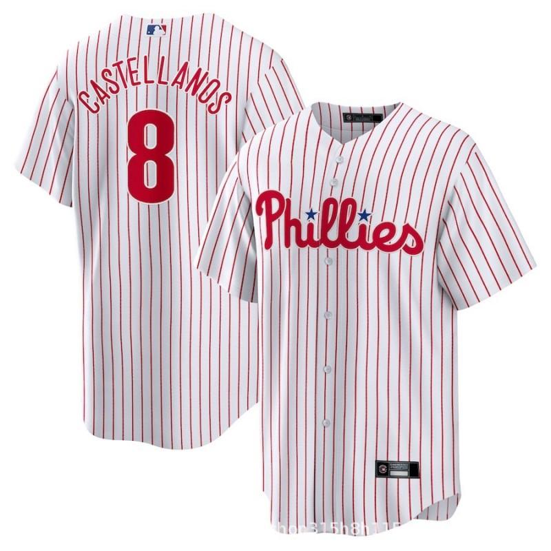 Philadelphia Phillies MLB Baseball Jersey T-Shirt Unisex Short Sleeve Embroidered Fan Apparel