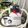 Hose Pipe Adapter For Plunger Valve Pool Drain Swimming Pool Intex Fit 4000 2500 2000 1500 ARU Threaded Connection Pumps