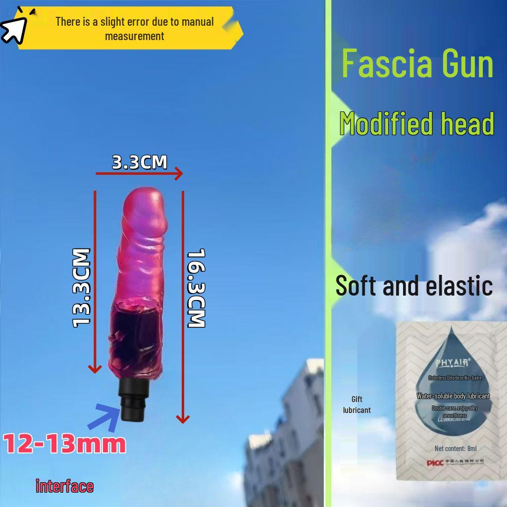 Testa Massaggiante per Pistola Fasciale Dildo - Prodotto per Adulti Femminili con Doppia Interfaccia