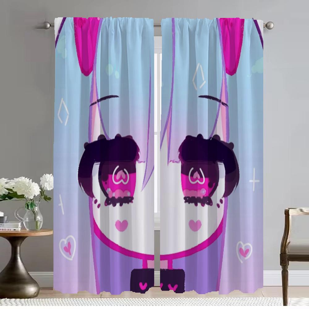 

Halloween Decoration Geoxor Moneko Shades Blackout Curtains for Camera Home Interior Curtains 2 Pieces Partition Window Curtain W50xH70cmx2pcs-CL