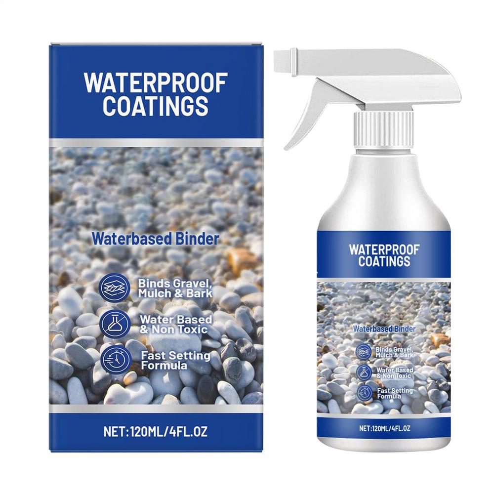 

New Rock Glue For Outdoor Pea Gravel Landscape Rock Glue Sealer Adhesive Waterproof Fast Drying Spray Yard Gravel Binder 120ml