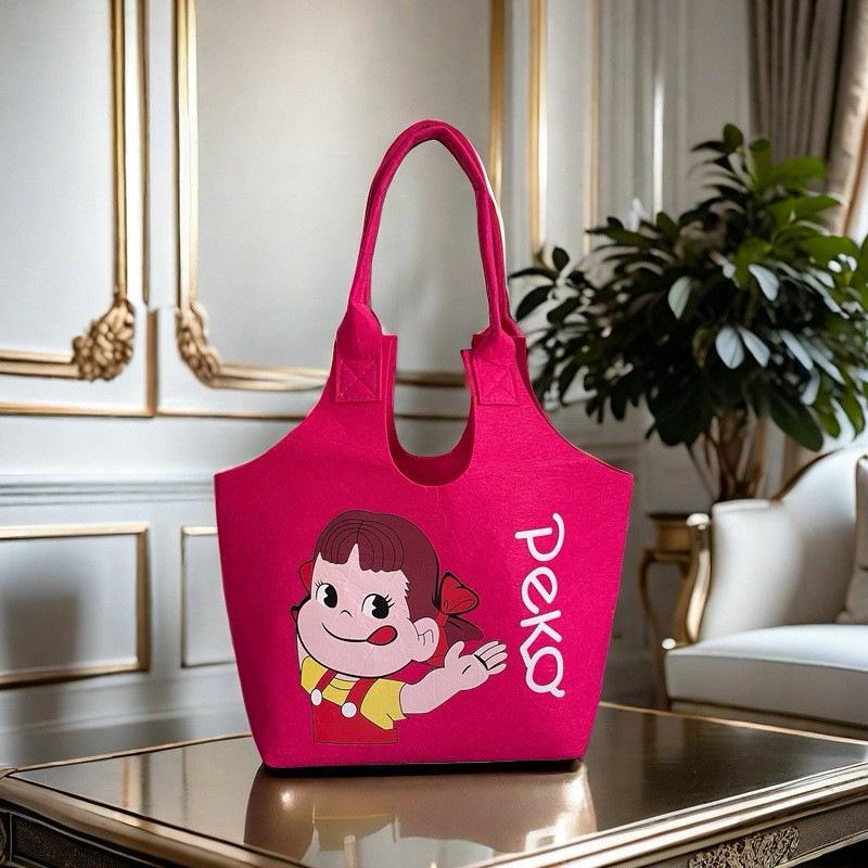 Luxury Large Capacity Cartoon Felt Tote Bag