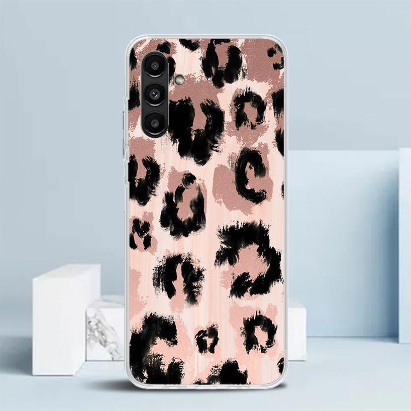 Leopard Print Phone Case For Samsung Galaxy A17 A37 A57 A16 A15 A14 A13 A56 A55 A54 A53 A36 A35 A34 A33 A26 A25 A24 A23 Galaxy A
