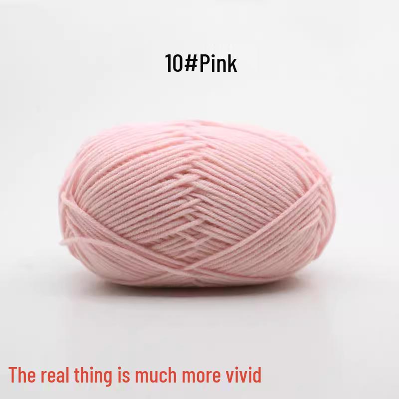 Medium Thick Handmade Cotton Baby Yarn for Knitting, Crochet, and DIY Projects
