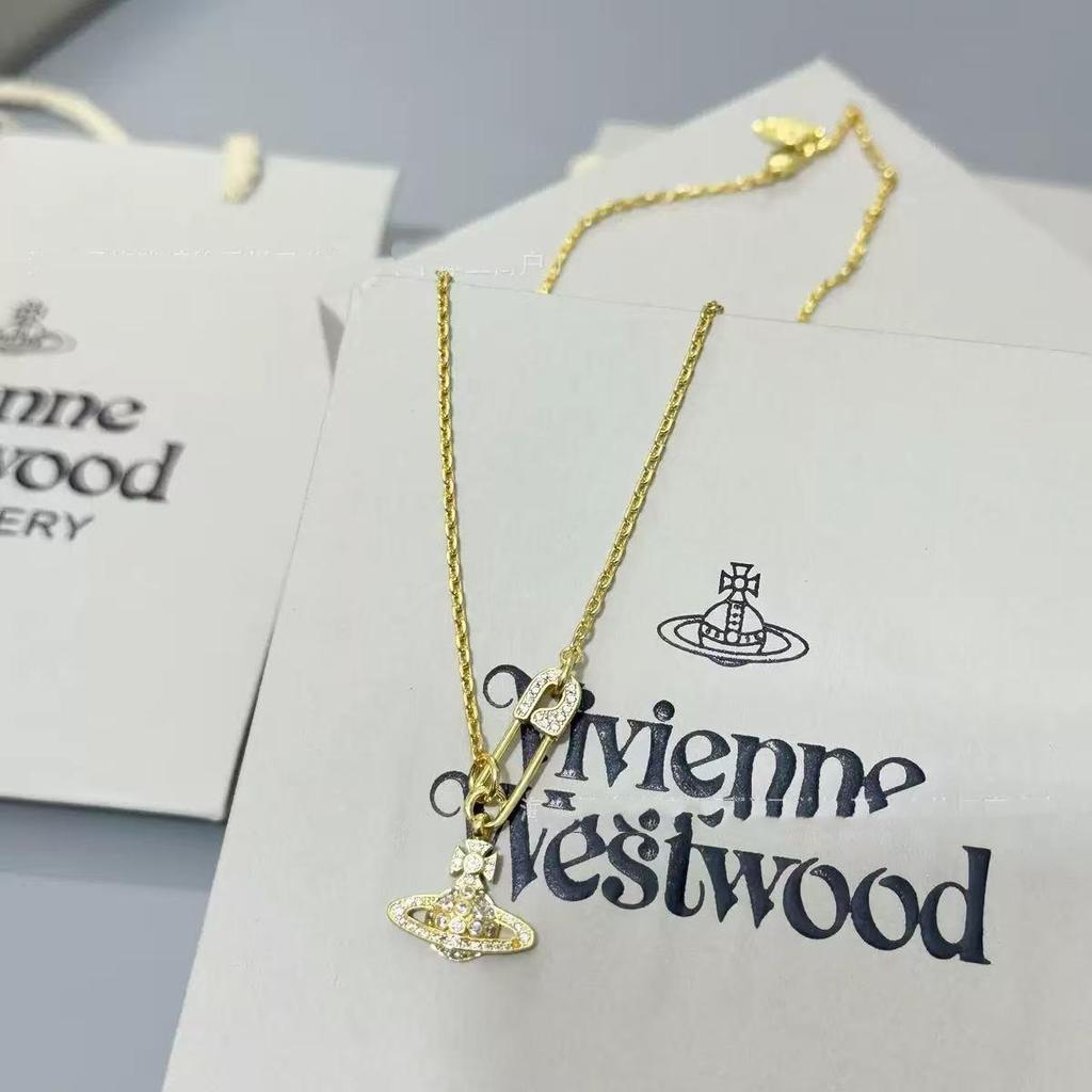 Westwood Saturn Choker Necklace: High Version, Medium Size, Women's 10MM Beads, Logo Clasp.