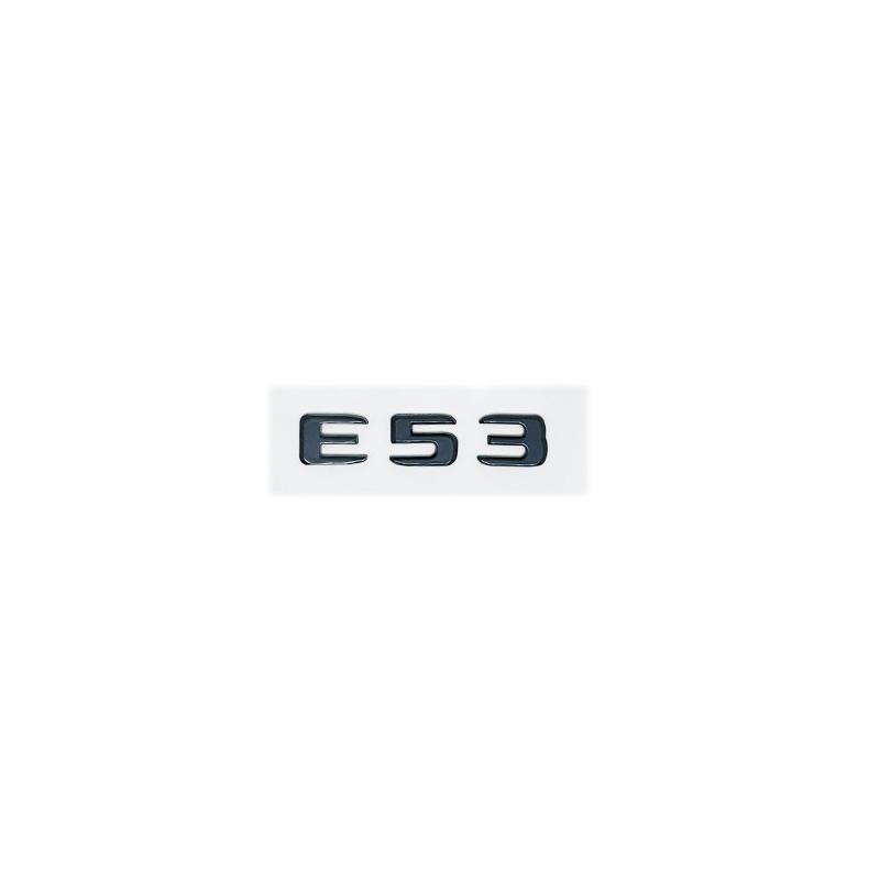 3D ABS Black E53 Logo Letters TURBO 4MATIC Badge Car Rear Star Sticker Trunk Emblem For Mercedes Benz W212 W213 E Class