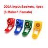 200A Cam Lock Set Single Pole Plugs Socket Camlock Connectors for 3 Phase Motor Generator Distribution Panel