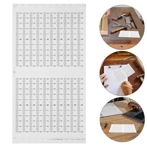 iplusmile 20 Pieces Measuring Tape Stickers, 5-0-5cm Adhesive Ruler Stickers, Waterproof Scale, Ruler Tool Adhesive, Woodworking, Sewing, High Viscosi