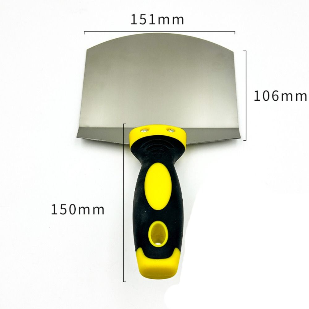 Arc Ash Shovel Stainless Steel Plaster Trowel Paint Feed Filling Scraper  Construction Worker