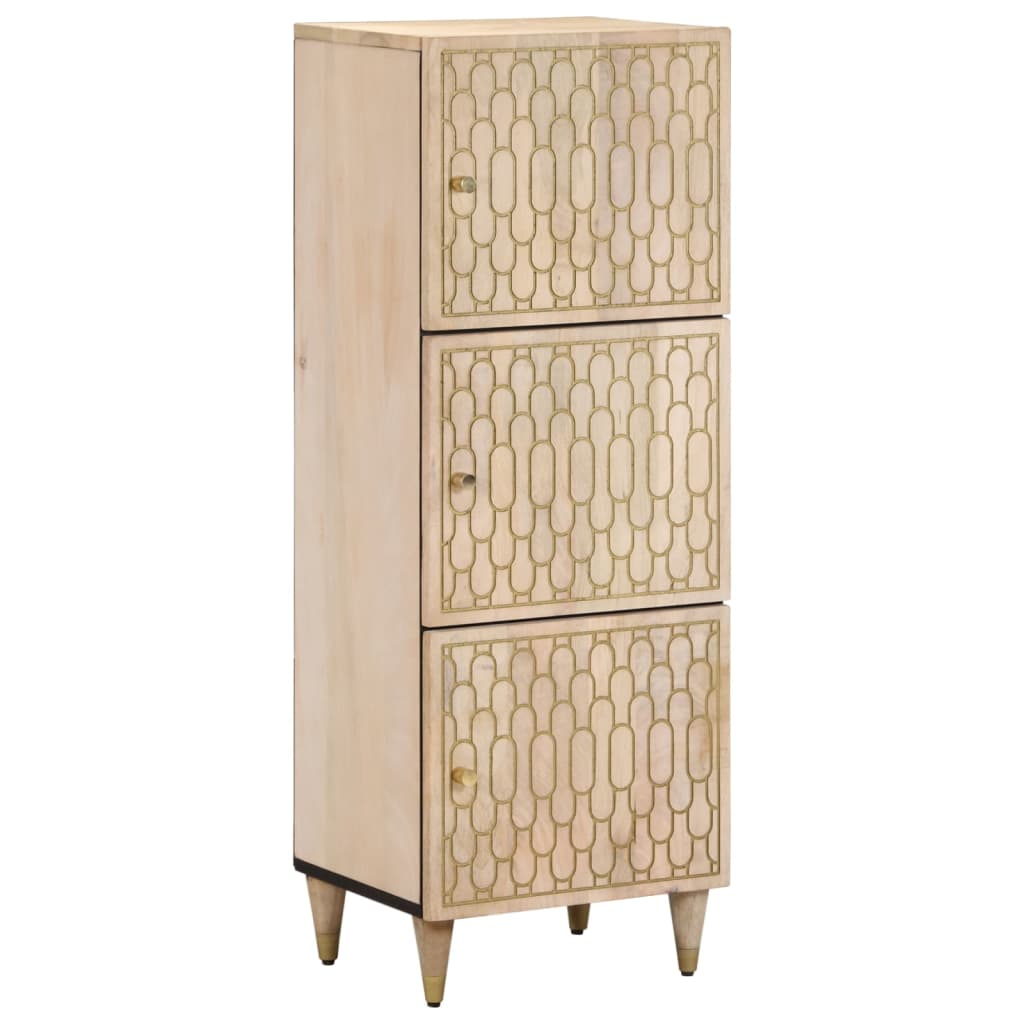 Highboard 40 X 33 X 110 Cm Solid Mango Wood
