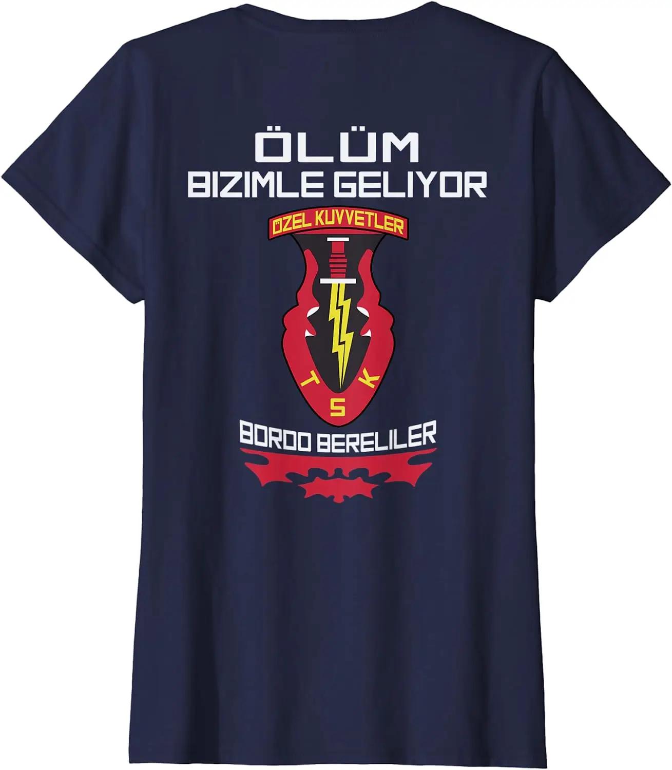 Borde Bereliler Türkiye Special Forces Veteran Özel Kuvvetler Tshirt Short Sleeve Casual Cotton ONeck Summer Unisex TShirt S
