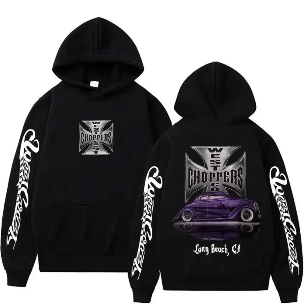 Pattern Hoodie Men's Retro Streetwear Men's Women's Long Sleeved Oversized Sportswear Gothic Hoodie