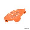 Silicone Kitchen Strainer Clip Pan Drain Rack Bowl Funnel Rice Pasta Vegetable Washing Colander Draining Excess Liquid Univers