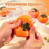 Squishy Moldable Squishy Toy Simulated Persimmon/Apple Stress Relief Squishy Stress Ball Plasticity Anti-Stress Toy