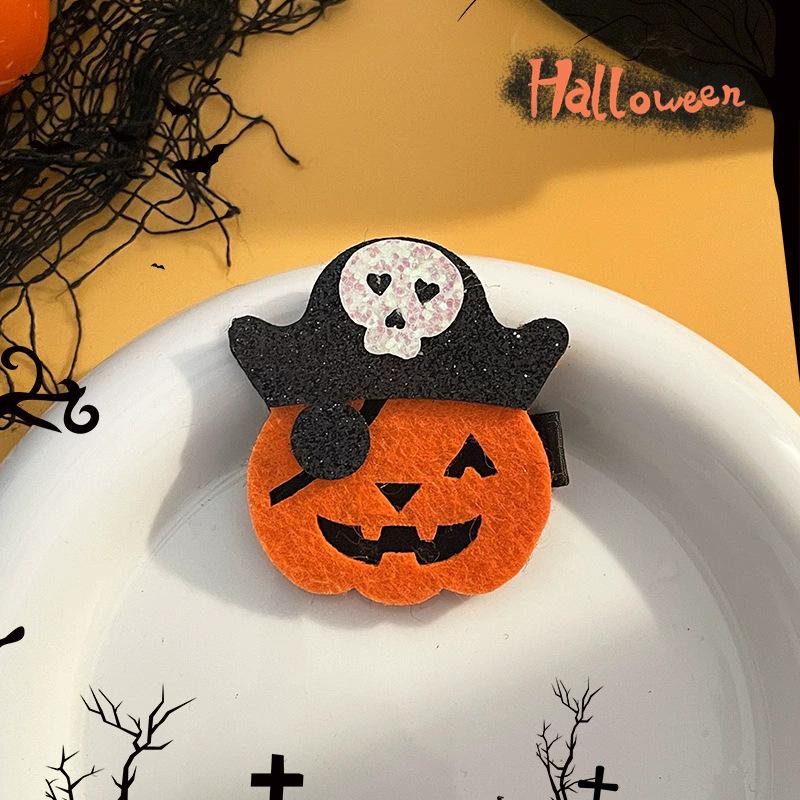 Halloween-Serie~ Kleiner Hexe Kürbiskopf-Haarreif Dunkle Lustige Haarspange Spinne Lustige Spitze Schleife Haarspange