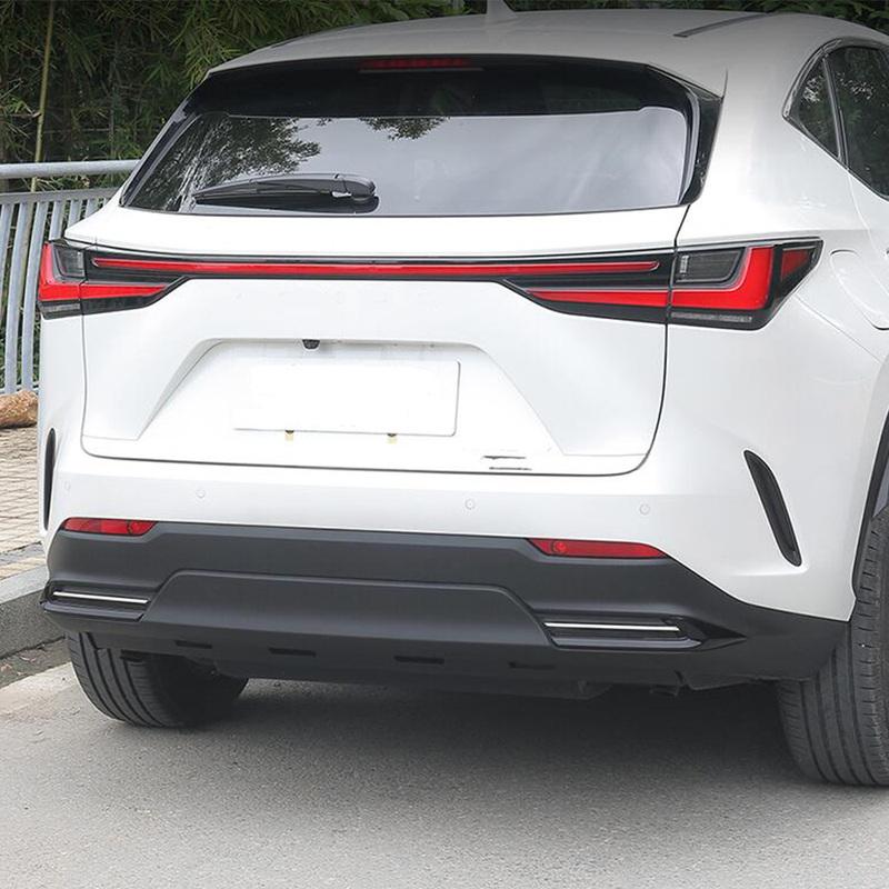 For Lexus NX 250 260 350h 350 F   2024 Stainless Steel Eyebrow Rear Bumper Side Trim Accessories Decoration Stickers