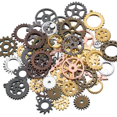 50g/100g Mixed Steampunk Gears Cogs Charms Pendant Antique Metal Beads DIY Crafts Accessories Handmade Jewelry Making Component