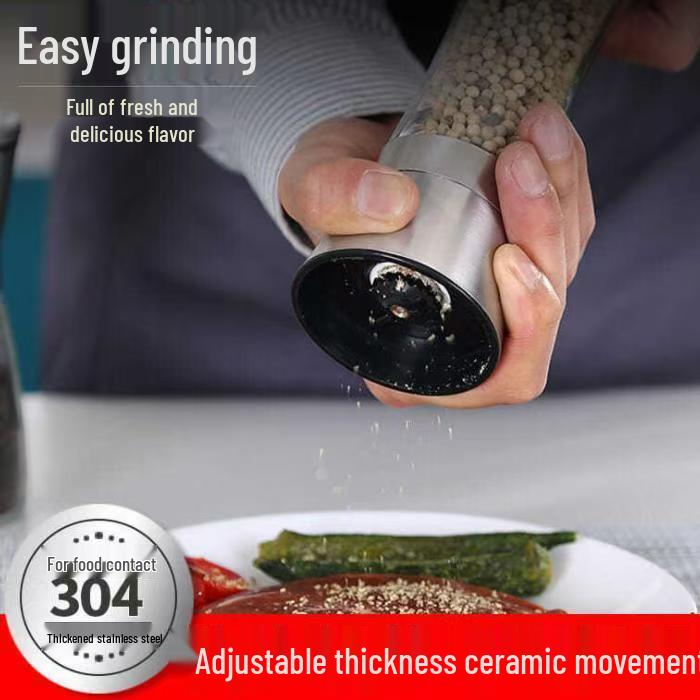 Sichuan Manual Pepper Grinder for Black & White Peppercorns - Household Seasoning Tool