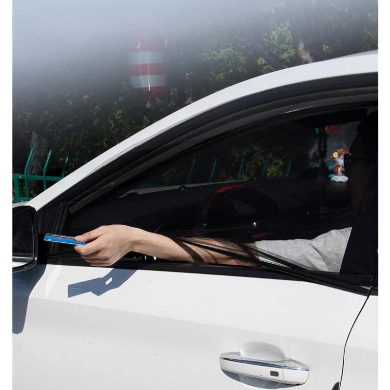 Universal Car Sunshade Curtains SUV Curtains Protection Repellent Mosquito Mesh Net Sunshade Side Window Auto Accessories