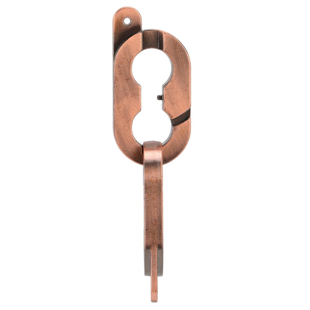 Brain Teaser Puzzles Metal Intelligence Unlock Toy IQ Test Game Puzzle Games Toys for AdultsAntique Copper Wire Drawing