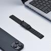 For Samsung Galaxy Fit3 Watch Band 3-Bead Turtle Back Buckle Titanium Alloy Strap