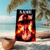 Personalized customized proof beach towel with One Piece pattern - soft, absorbent,quick-drying,perfect swimming,camping&bathing