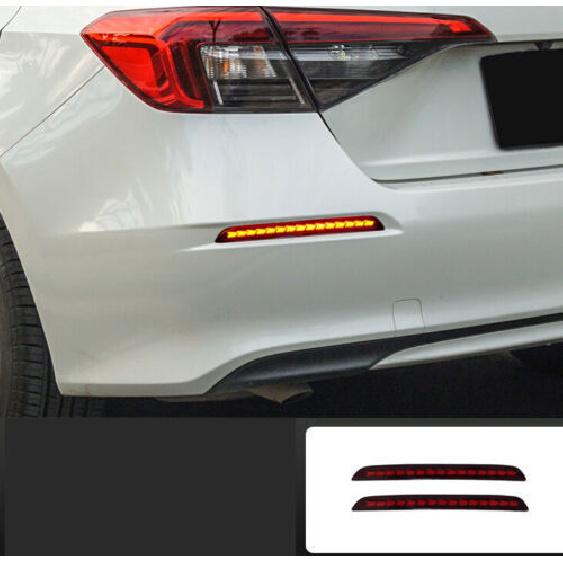 Led Rear For Honda Civic 11th - 2pcs Fog Light Lamp Brake Light Streamer