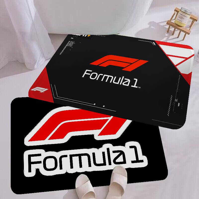 F-F1S F-Formula 1 LOGO Floor Mat Anti-slip Absorb Water Long Strip Cushion Bedroon Mat Alfombra