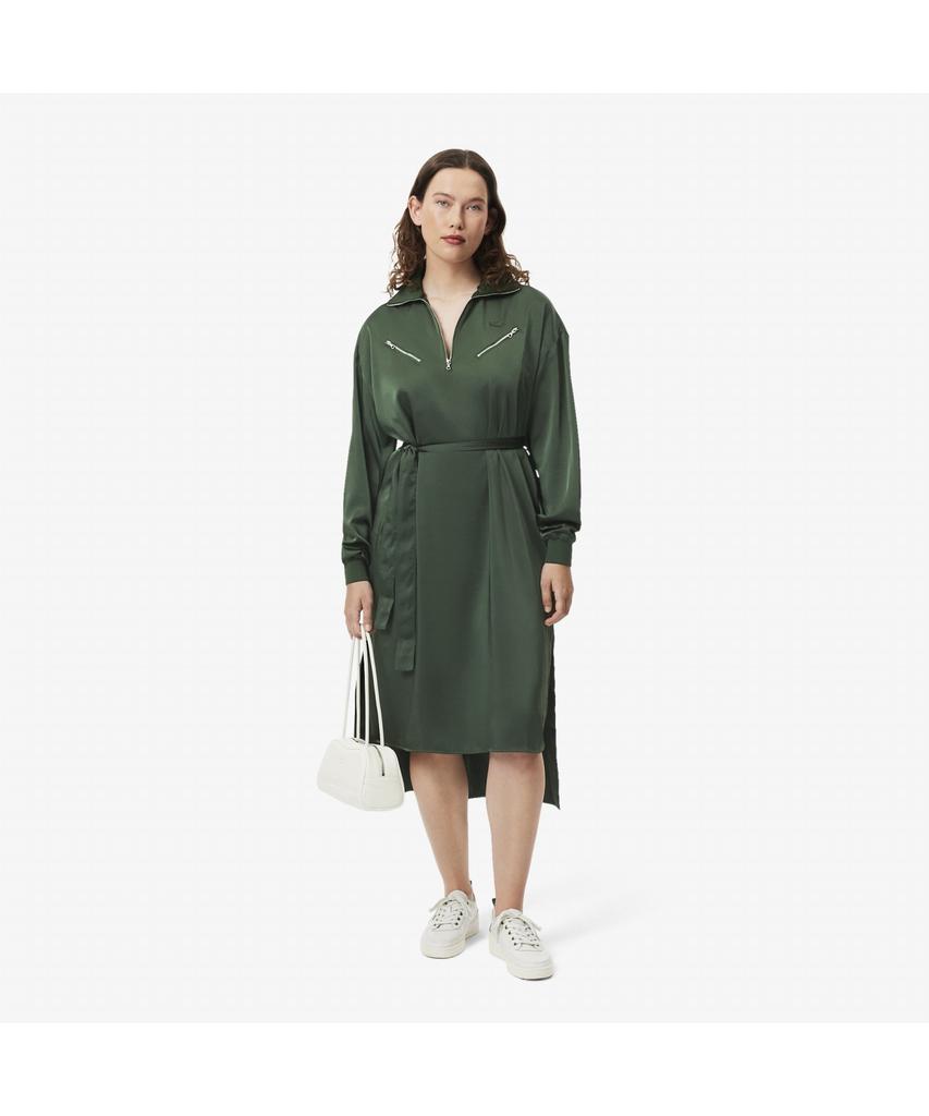 LACOSTE Women'S Fluid Zipper Detail Dress Ef9776-55G Hcf