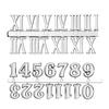 Craft Digital Clock Numbers Kits Metal Arabic or Roman Numerals Set for Clock Watch Repair Replacement Accessories