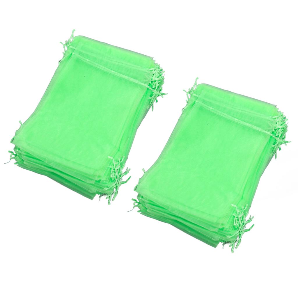 100PCS Fruit Protection Netting Bag Reusable Garden Mesh Barrier Bag for Plant Flower Fruit Trees