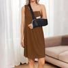 Abito da donna Post-spalla Abito senza maniche a strappo Aperto completamente sui lati Camicia da notte adattabile per porta chemioterapia
