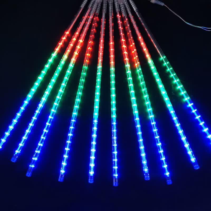 YUNENG Solar LED Meteor Shower Waterfall String Lights