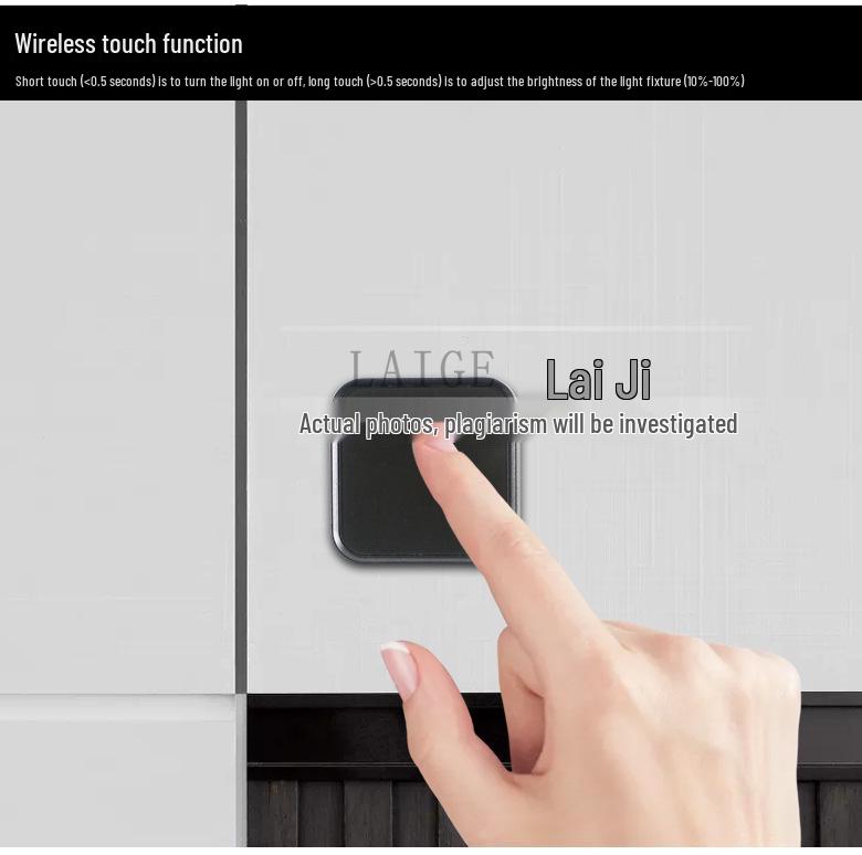 Wireless Touch Sensor LED Cabinet Light Controller, 12V-24V