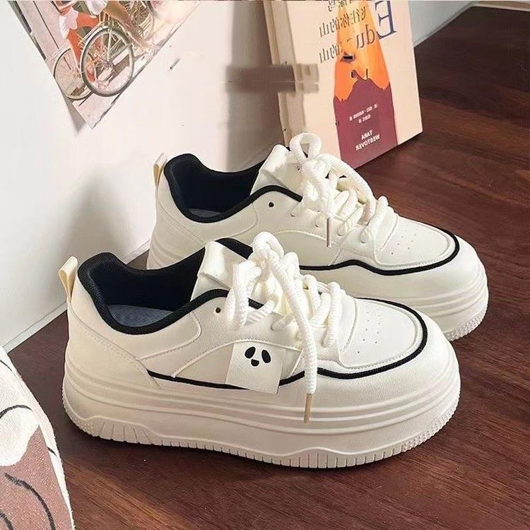 

Small wing shoes 22 autumn new ins trendy thick-soled niche board shoes 35 чёрный