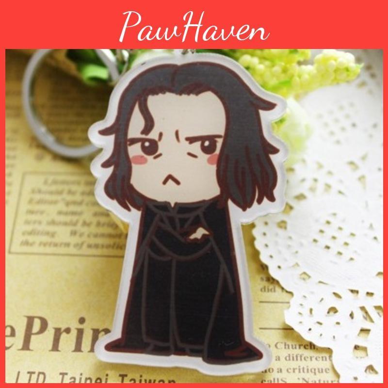 Potter Cartoon Harry Snape Malfoy George Bill Movie Character Pendant Keychain