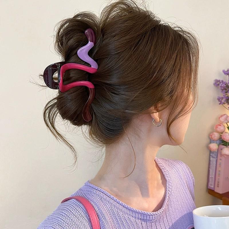Korejská velká spona do vlasů s drápky pro ženy - Elegantní a jednoduchá