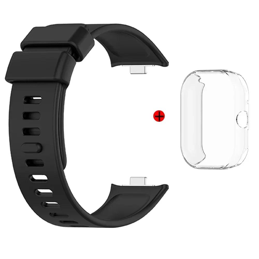 Watchband + Case For Xiaomi Redmi Watch 4 Strap Replacement Silicone Strap For Xiaomi Redmi Watch4 Correa Bracelet Cases Cover