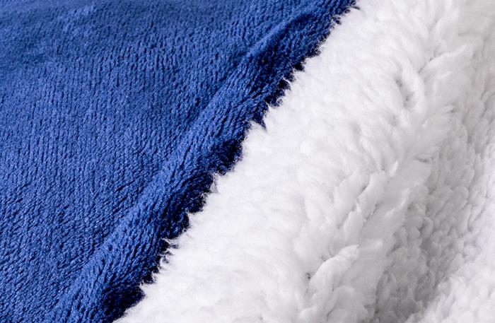Tv Poncho With Hood Hoodie - Blanket Sweatshirt With Fur, Warm, Long Sleeves, Large Pocket