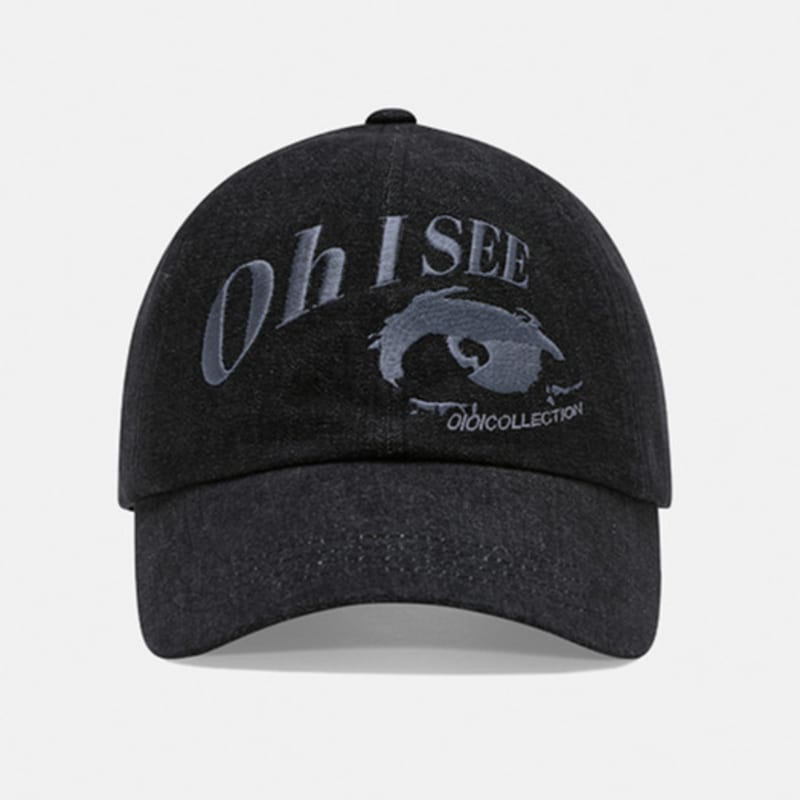 

OIOI COLLECTION Revintage Denim Ball Cap Charcoal Gray single