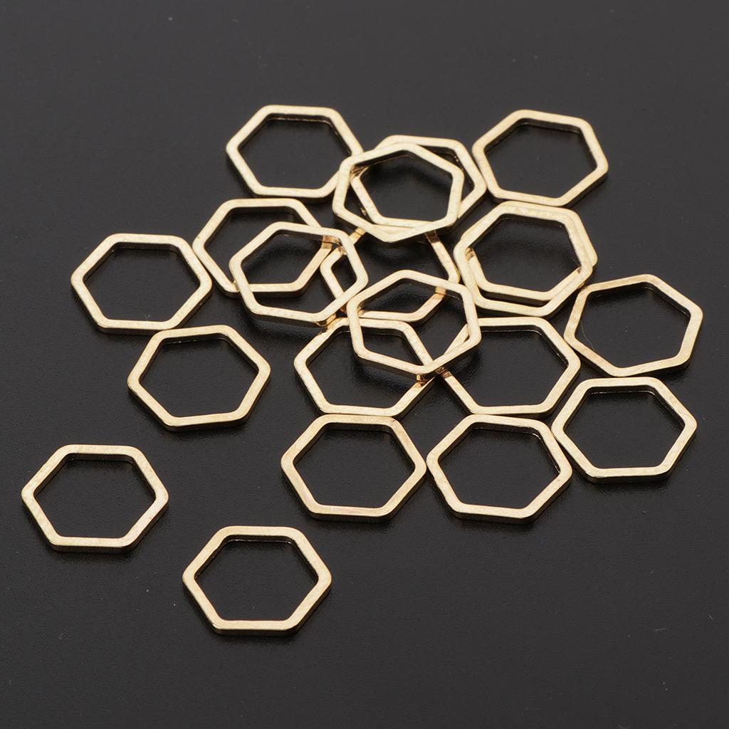 20 kusů kovových přívěsků na výrobu šperků 7x7mm
