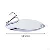 5 Pieces Fishing Spoons Lures Bass Baits Vertical with Hooks Freshwater Jigging