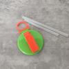 Portable Soda Can Lid and Silicone Straw Soda Can Lid Reusable Suitable For Canned Beverages Beer Juice 1pcs With 2 straws
