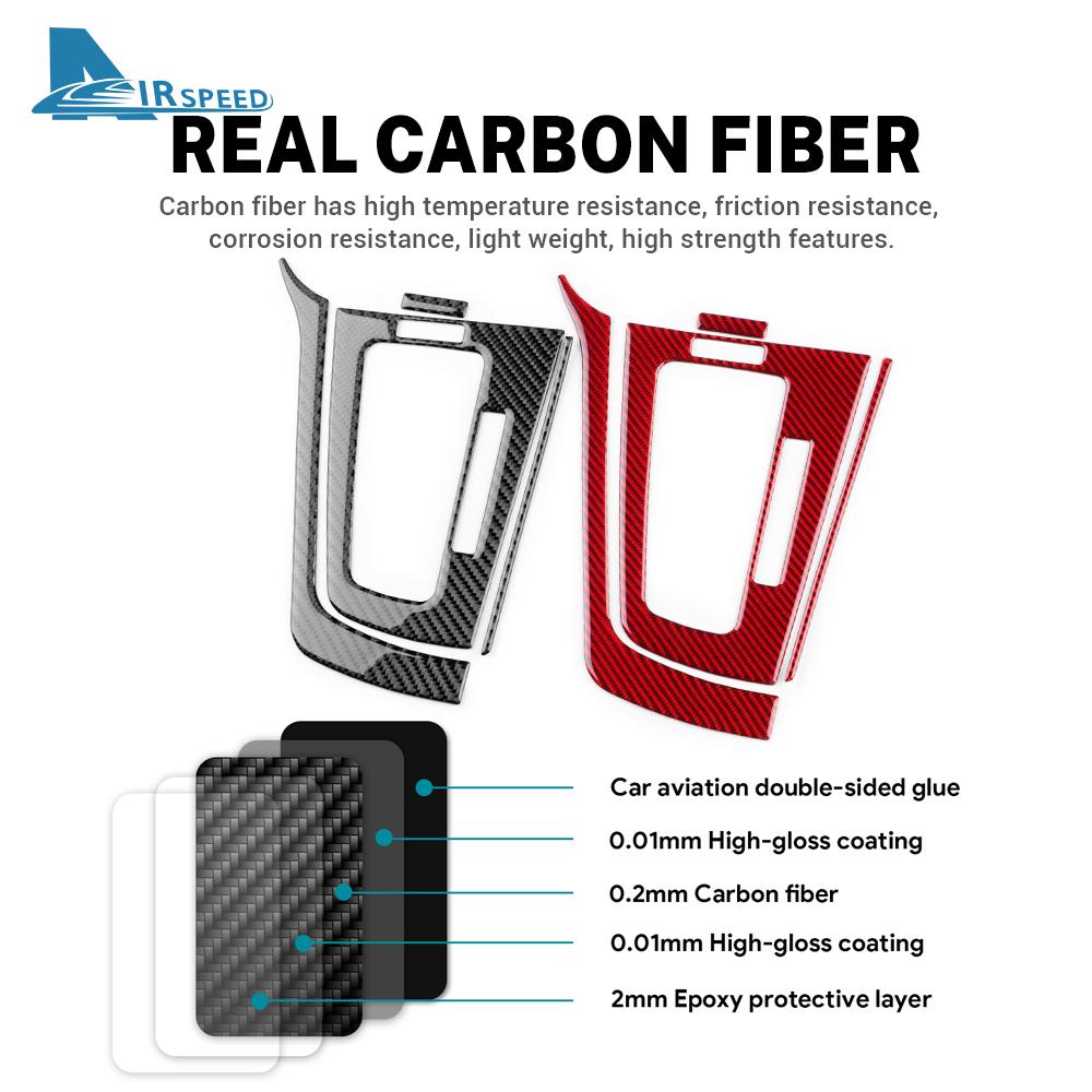 Riktigt mjuk kolfiberdekal för Ford Focus SE ST MK3 2012 2013 2014 LHD RHD Bilväxellåda Rampanel Dekorations Tillbehör