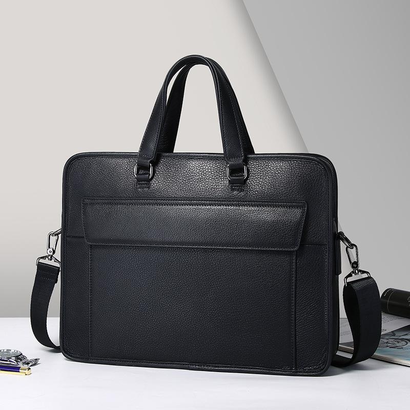 Handbag Briefcase Large Capacity Computer Bag Genuine Leather Commuting Bag