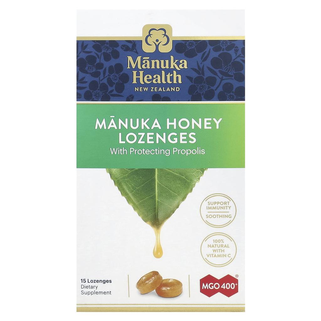 Manuka Honey Lozenges, Propolis Lozenges, 15 Lozenges