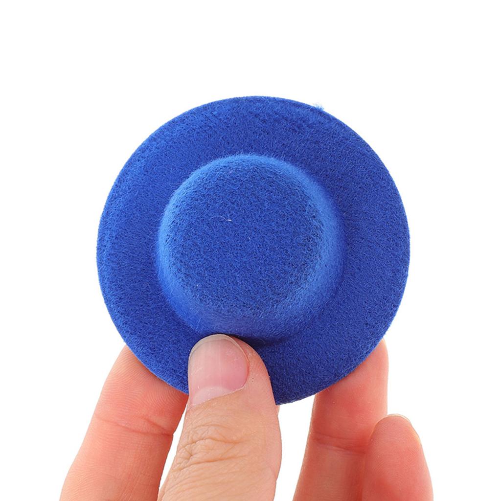 15pcs Miniature Hat Decors Mini Tops Hats DIY Craft Caps Dollhouse Crafting Supplies Accessories Mini Hat Ornaments